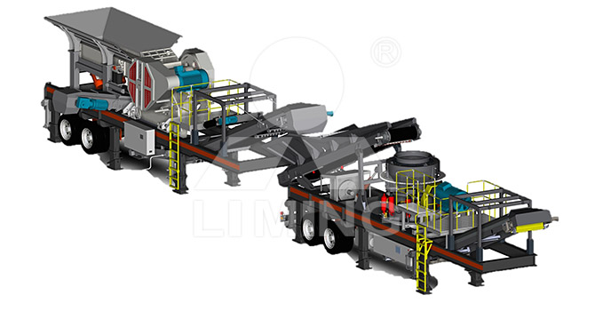 辉绿岩移动破碎机的工作原理
